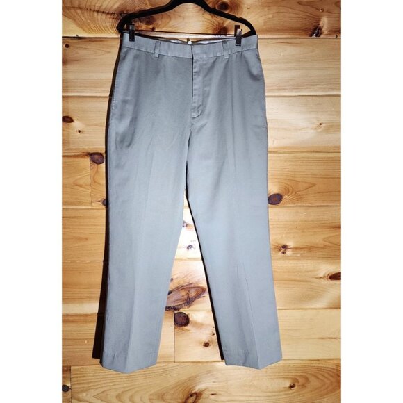 LL Bean Chino Classic Fit Pants 33X29 100% Cotton Covered Back Pocket - Picture 6 of 9